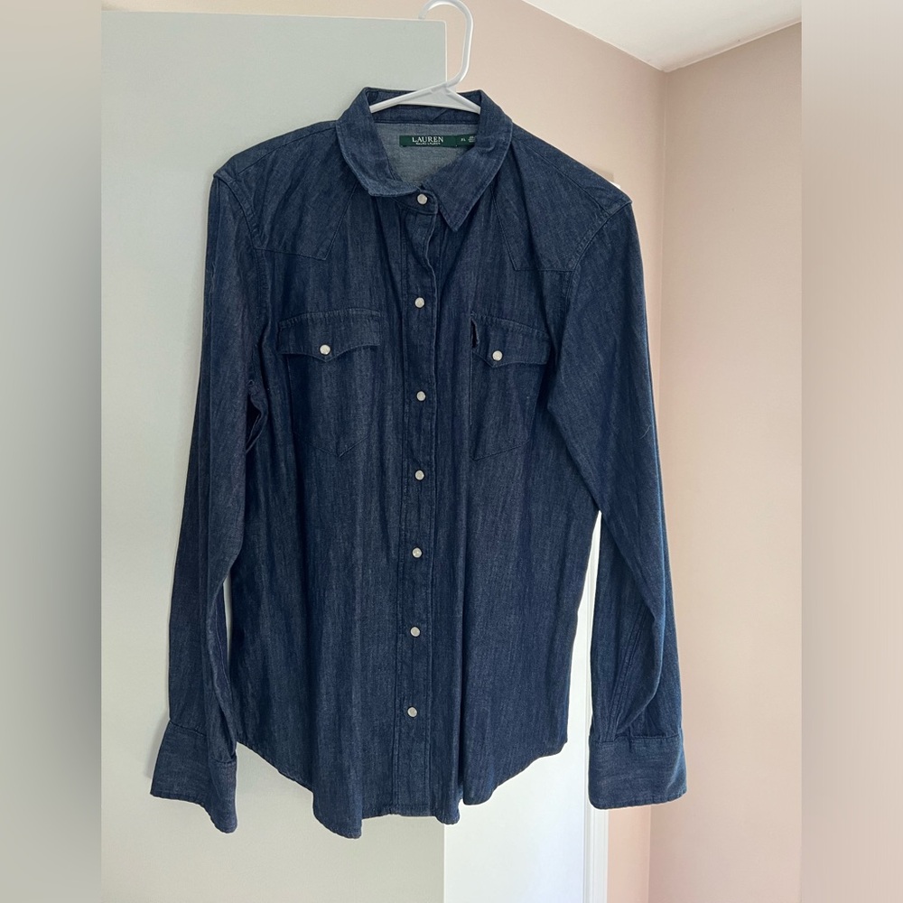 Lauren by Ralph Lauren denim shirt
